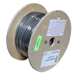 1 / 8 X 1000 FT, 7X7 Zinc-Aluminum Coated Cable