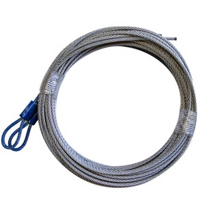 3 / 32 X 144 7X7 GAC Garage Door Plain Loop Extension Lift Cables - Blue