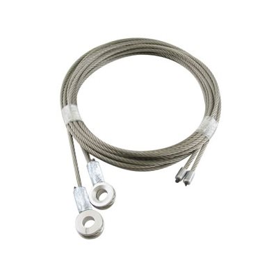 1 / 8 X 125 7X19 SSAC Truck Door Cables 5 / 16 Bevelled Eye - White