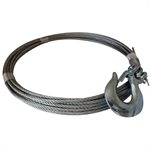 7 / 32 X 25 FT Winch Cable with Hook