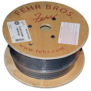 3 / 8 X 250 FT 6X19 IWRC Bright Wire Rope