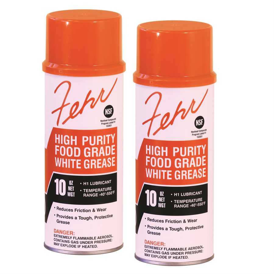 Fehr High Purity Food Grade White Grease (Orange) X 12 Cans