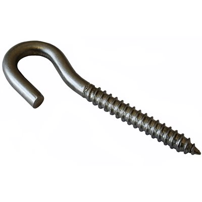 1 / 4 X 3-1 / 2 Stainless Steel Lag Hook with 1 / 2 Opening and 5 / 16 Thread