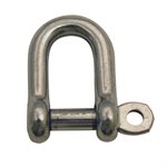 5 / 16 Type 316 Stainless Steel Straight "D" Shackle
