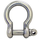 1-1 / 8" Type 316 Stainless Steel Screw Pin Anchor Shackle, (28mm) WLL 12,000 Lbs