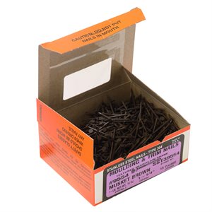 1-1 / 4" Brown Stainless Steel Maze Smooth Shank Nail, 1 LB Ctn
